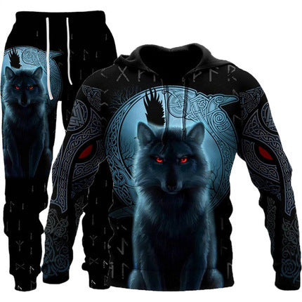 New Wolf 3D Printed Hoodie Suit