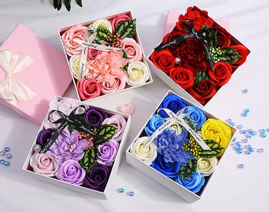 Creative Mother's Day Rose Flower Gift Soap Flower Box