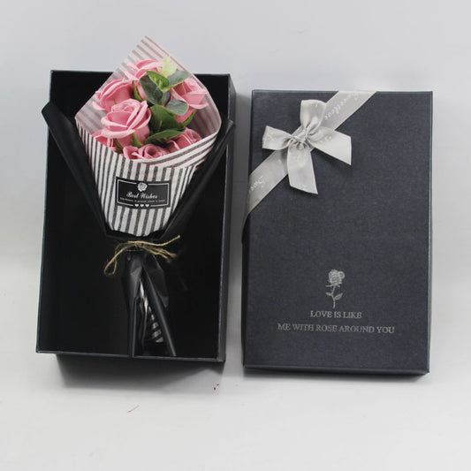 Soap Flower Bear Gift Box Birthday Gift Mother's Day Carnation Valentine's Day Gift Box